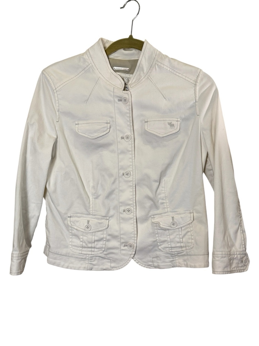 Abercrombie & Fitch Women’s Y2K Military Inspired Crop Utility Jacket sz L